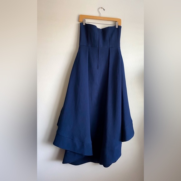 C/MEO Collective Navy Blue Ball Gown Gala Prom Homecoming Wedding Maxi Dress L - Picture 9 of 11